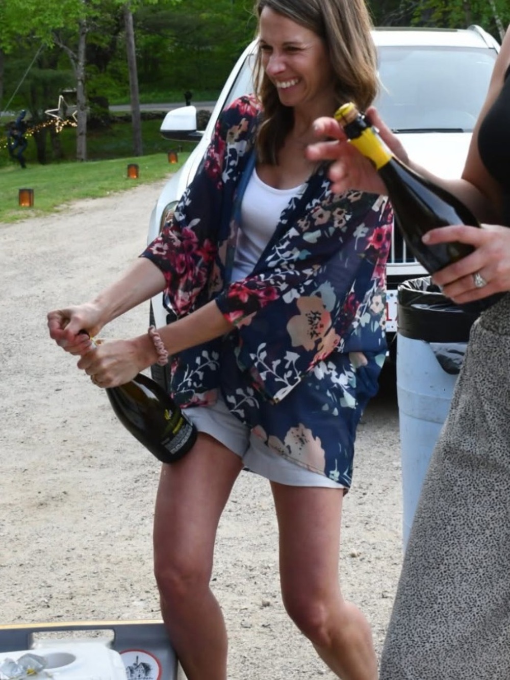 Amazon Navy Floral Kimono Top
